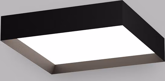 Apparecchio LED da soffitto dimmerabile MILO, Variante: nero, 400x400 mm, 30 W, 3000/4000 K, TRIAC