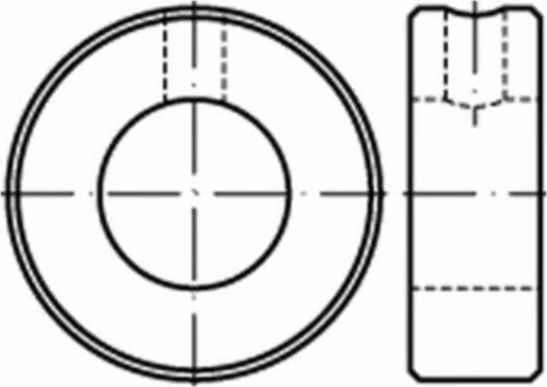 Set di collari Reyher DIN 705 acciaio B 35 007050020350000 (5 pezzi)
