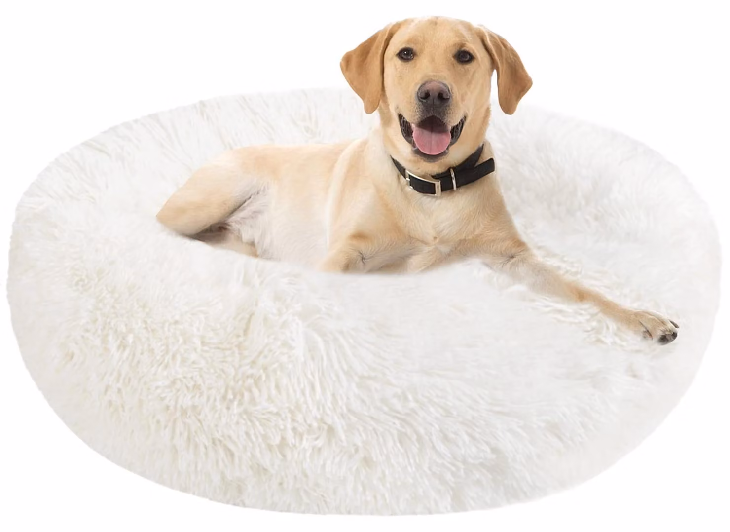 Omgoods - Cuccia a forma di ciambella, morbida e confortevole, per cani e gatti, lavabile
