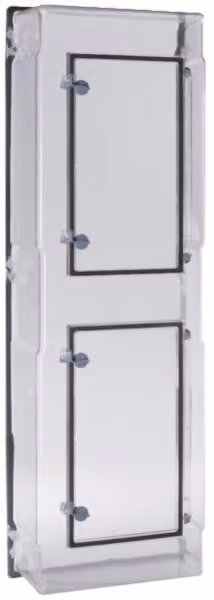 Coperchio del pannello del contatore IP54, trasparente, 750 mm con sportello