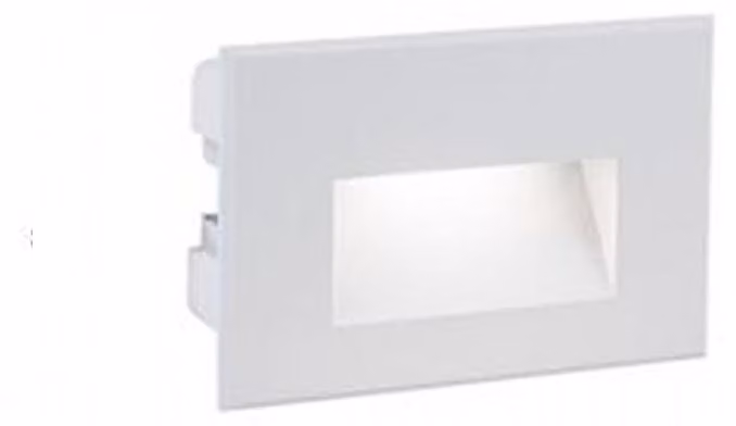 Segnapasso Liscio Da Esterno Moderno Spina Alluminio E Vetro Bianco Led 3W 4000K