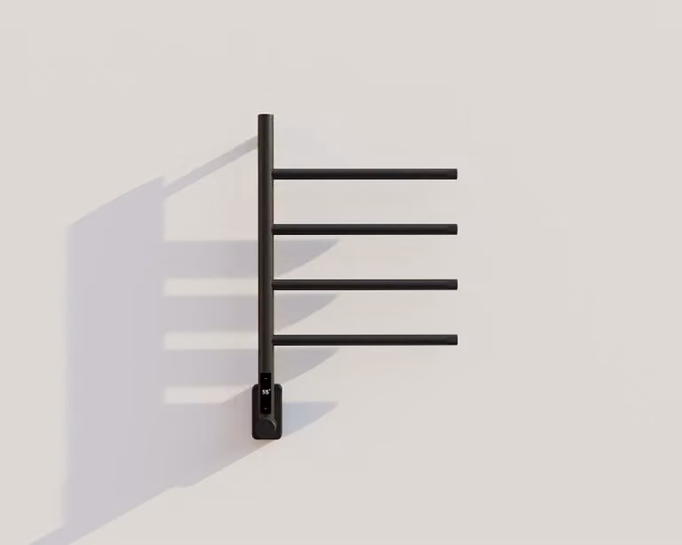 Scaldasalviette elettrico - Nero - 60 W, 67 cm x 41 cm x 8 cm