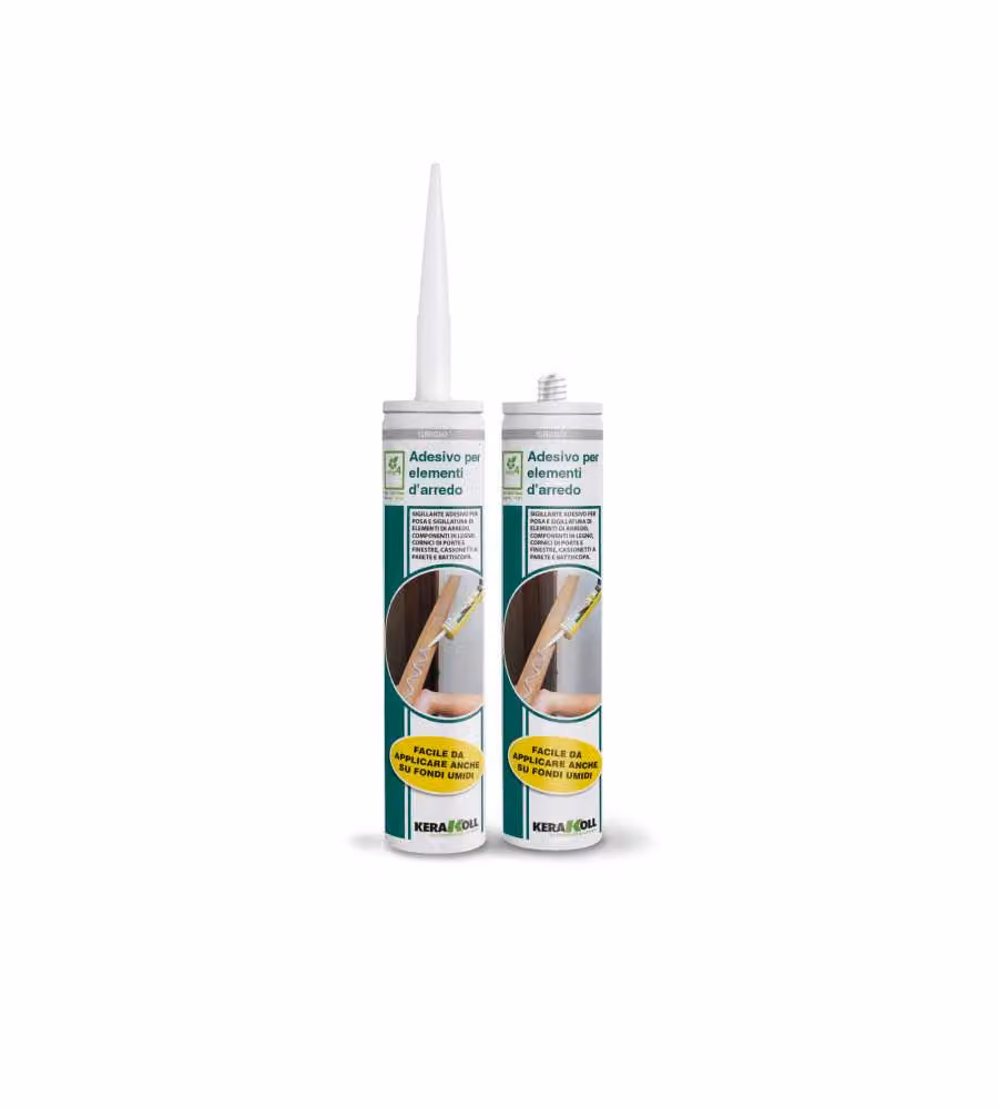 Kerakoll Adesivo Sigillante Acrilico Grigio - Elementi d'Arredo 310ml