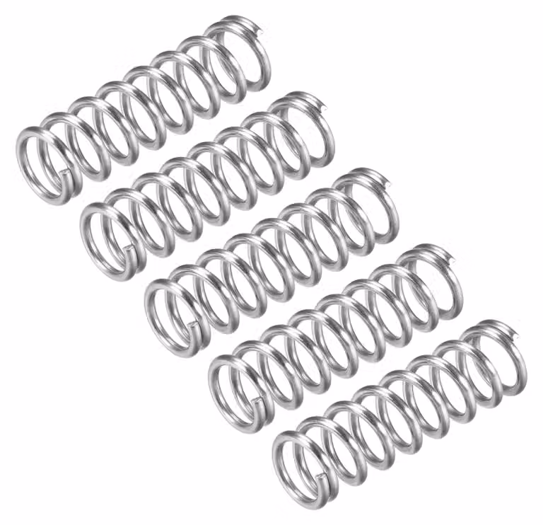 Confezione da 5 molle a compressione, diametro 12 mm, filo di 1,6 mm, lunghezza 40 mm, acciaio inossidabile
