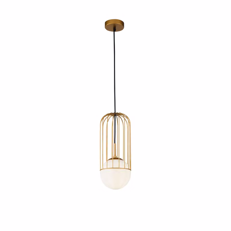 Sospensione Contemporanea Telford Media Metallo Oro 1 Luce