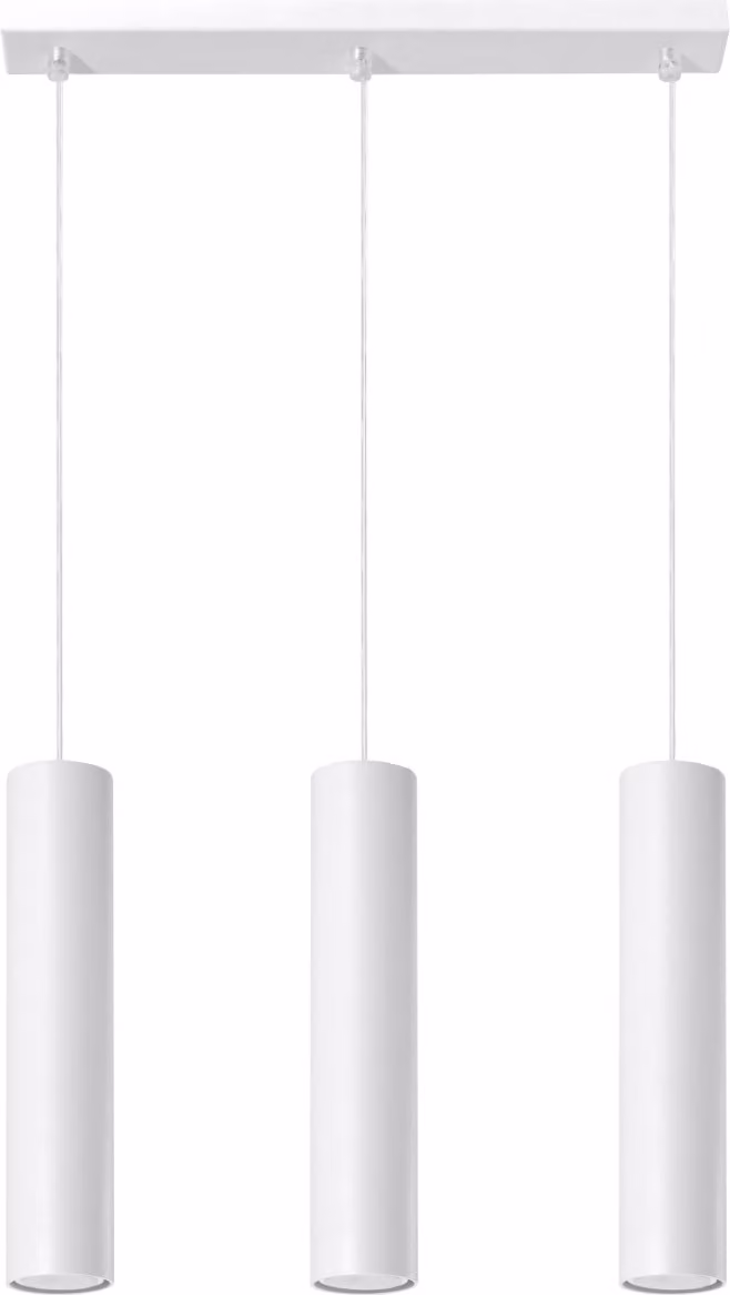 Lampada a sospensione BELLIX 3 GU10 bianca, Lumilo