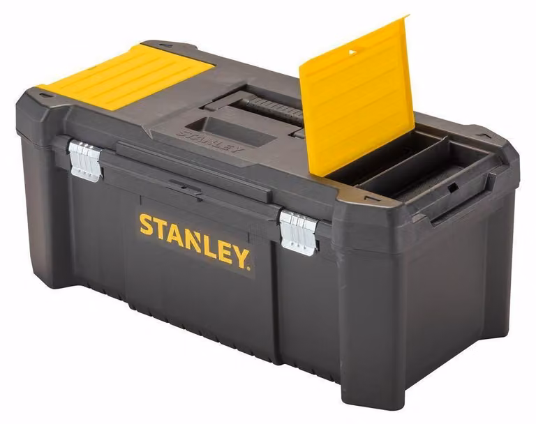 Stanley - Cassetta degli attrezzi "Essential" AW1344 (280 mm x 331 mm x 324 mm) (nero/giallo)