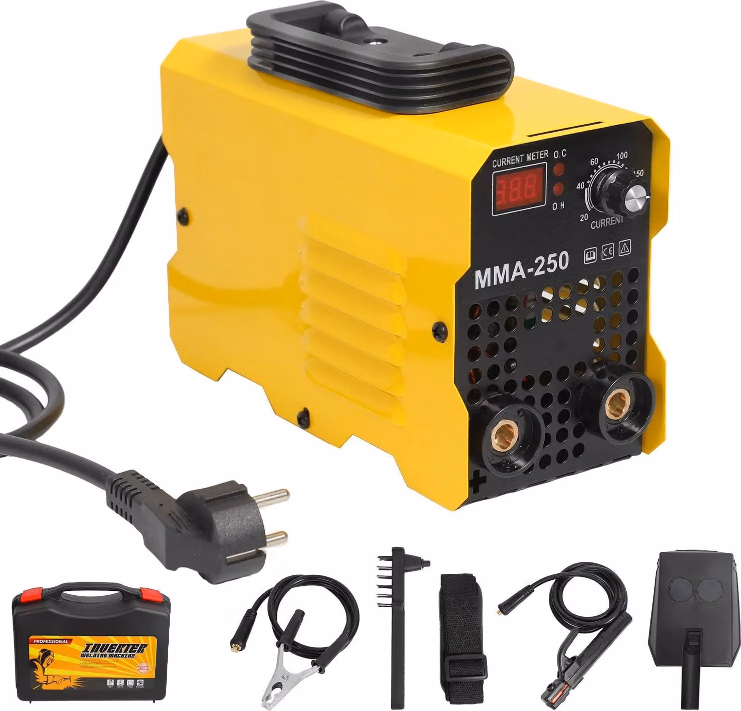 Saldatrice, design portatile, amperaggio regolabile, set MMA-250