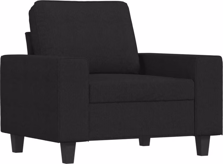 Poltrona Nera 60 cm in Tessuto