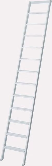 Scala a Piantone in Legno GIORDANOSHOP con 12 Gradini, Colore Bianco, H: 300 cm