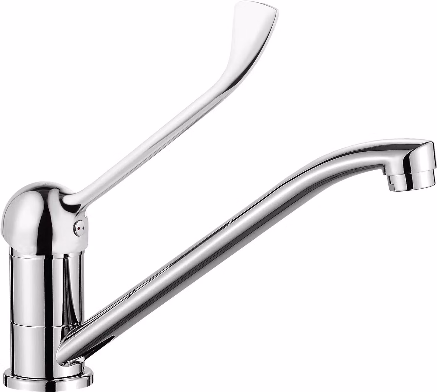 Clinic kitchen faucet with lever