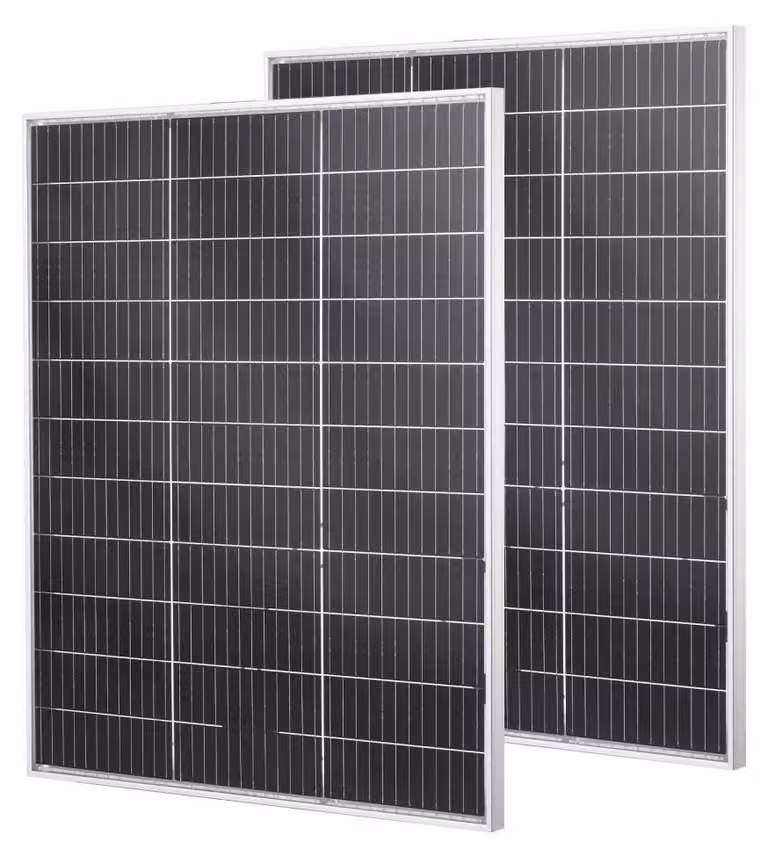 Pannello solare bifacciale da 2 x 100 W - Alta efficienza del 23% - Struttura in alluminio - Grado di protezione IP67, resistente all'acqua