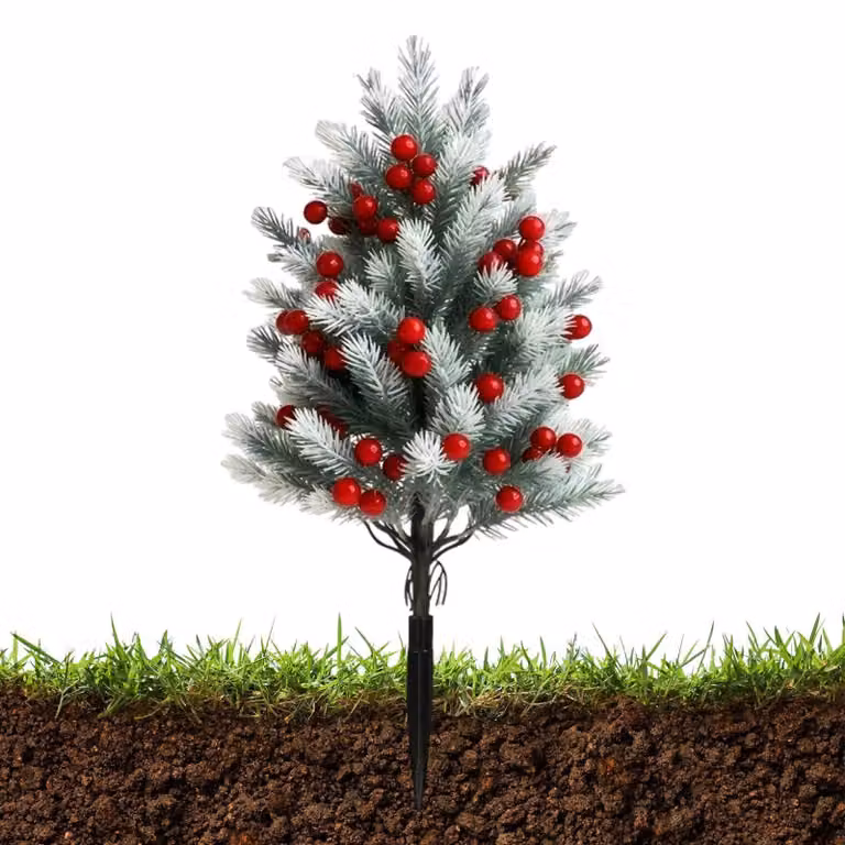 Albero ornamentale con bacche rosse, ideale per l'esterno