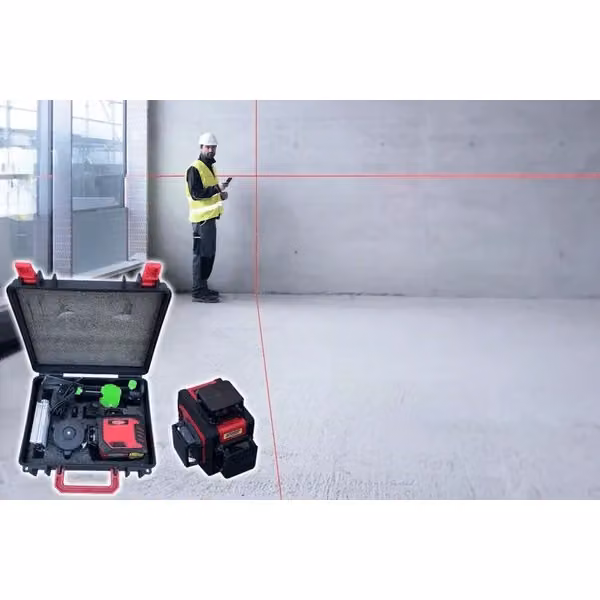 Livello Laser Ideal Standard 3 Linee Rosse con Portata Fino a 40 m – 2