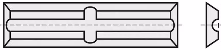 BRÜCK HW-WP 20 x 5,5 x 1,1 mm RN/QN HC05 con 4 taglienti | 83020005