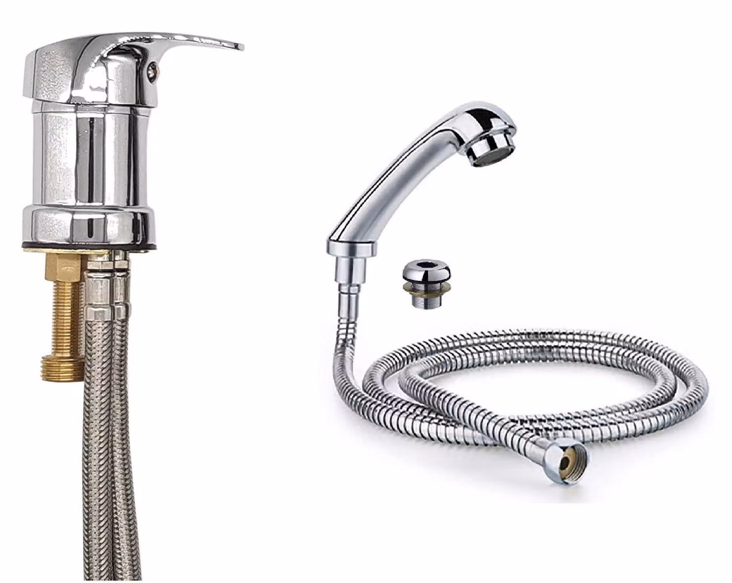 Rubinetto per lavabo da parrucchiere con doccetta estraibile