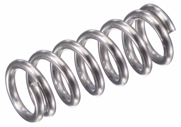 Molla a compressione, 8x1,2 mm, lunghezza 20 mm, 61,8 N, confezione da 5 pezzi, acciaio inossidabile