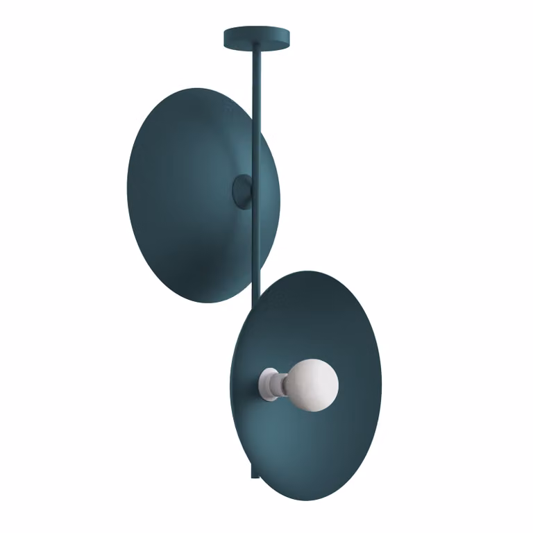 Lampada Da Soffitto Cassini Monocolore Opaca A 2 Luci