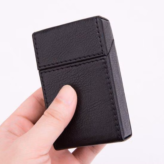 Piccola valigetta porta attrezzi in Finto cuoio, con coperchio ribaltabile, capienza per 20 pezzi, nera.
