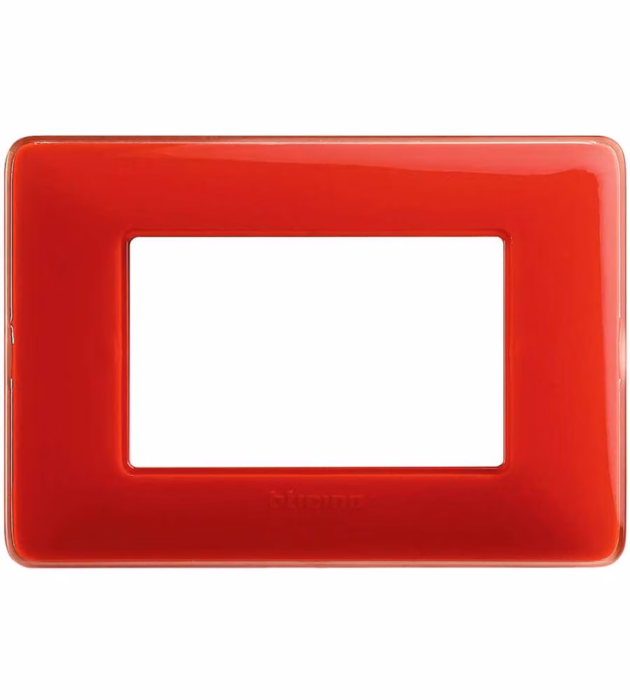 Bticino Placca 3 moduli corallo Matix