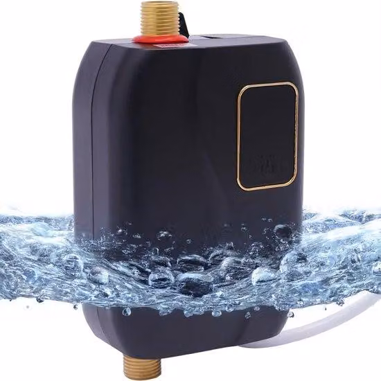 Scaldabagno a flusso continuo - Scaldabagno per la cucina - Con display - Nero
