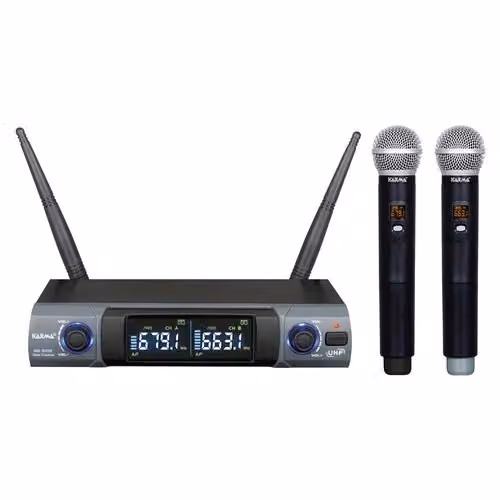 Kit microfoni Karma Set 8302 con doppio palmare UHF nei colori Black e Grey – 2