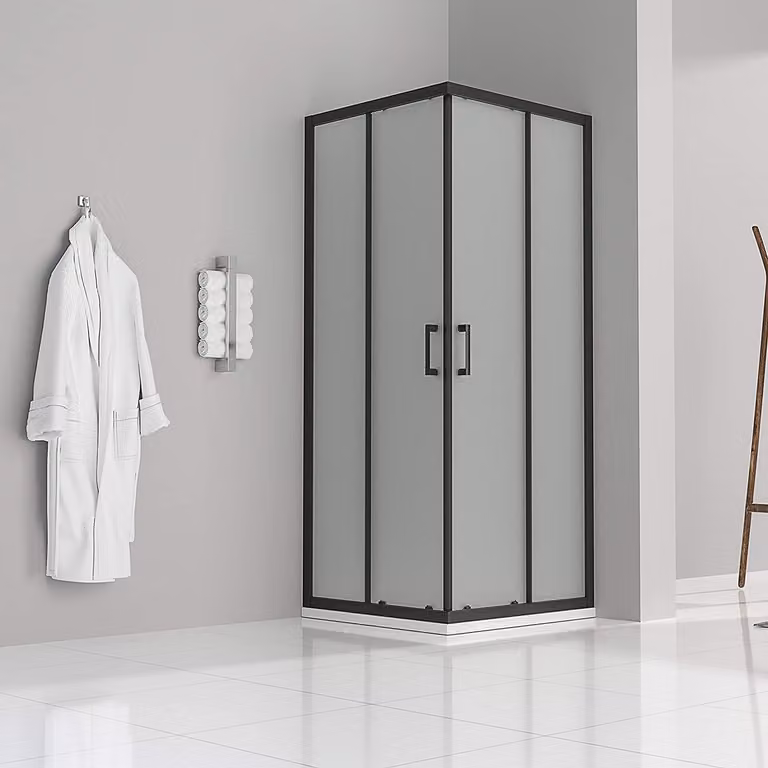cabina doccia i-flair ad ante scorrevoli 80x80x190 cm in vetro di sicurezza satinato da 6 mm - DK79