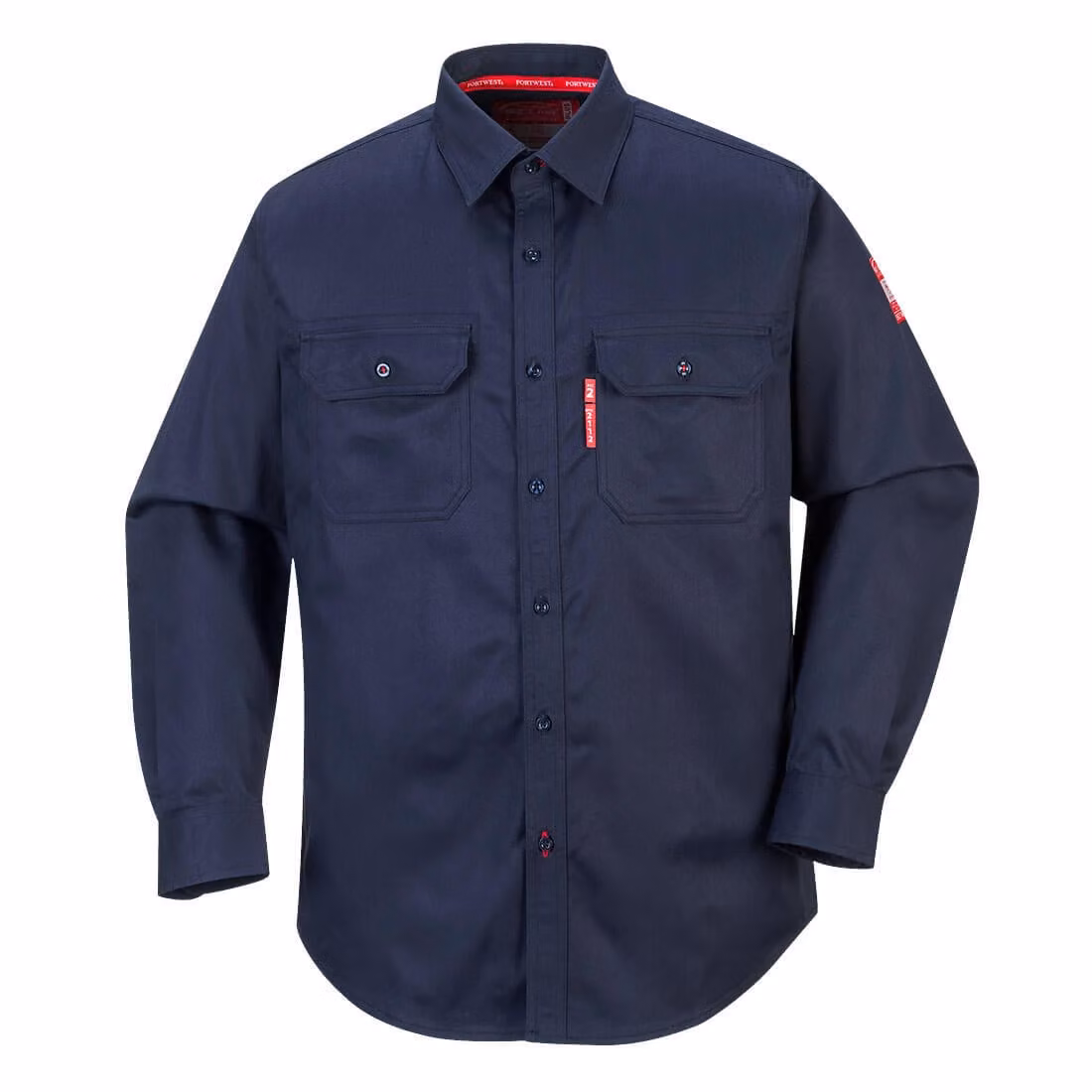 Portwest FR89 Bizflame 88/12 Hemd Navy Gr. L