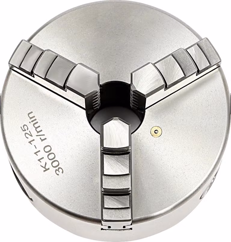 mandrino per tornio a 3 griffe, autocentrante manuale, alta precisione, 125 mm