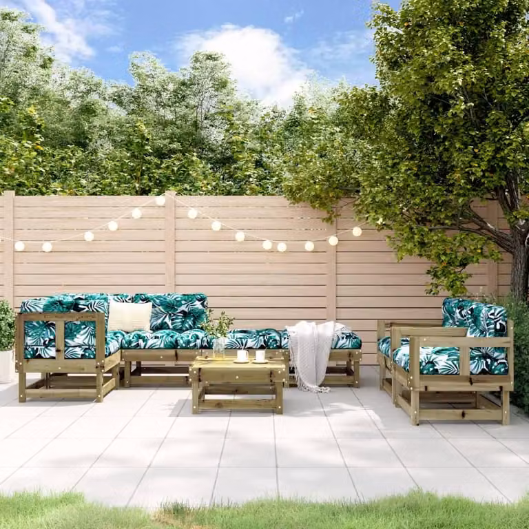 Maison Exclusive - Set da giardino da 8 pezzi in legno di pino trattato