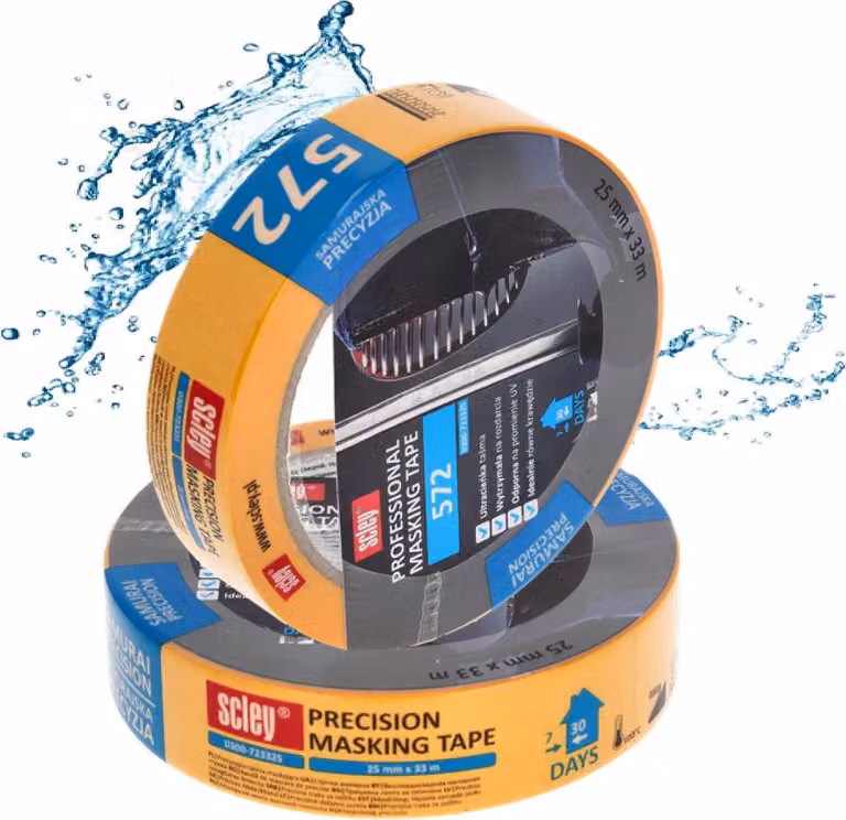 Nastro adesivo di precisione / nastro per mascheratura 25 mm x 33 m Serie 572 Scley - 1 pezzo. Nastro adesivo, nastro per mascheratura
