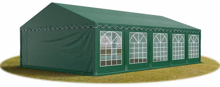 TOOLPORT Tendone per feste 5x10 m PVC verde scuro 100% impermeabile Tendone da esterno Tenda party