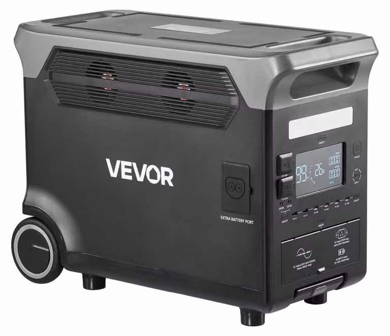 Centralina portatile per l'energia da 3600 W - Batteria LiFePO4 da 3840 Wh - 10 porte di uscita