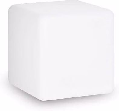 Lampada da terra Luna Pt1 Ideal-Lux bianca con design moderno e finitura in metallo e plastica, diametro: 30 cm