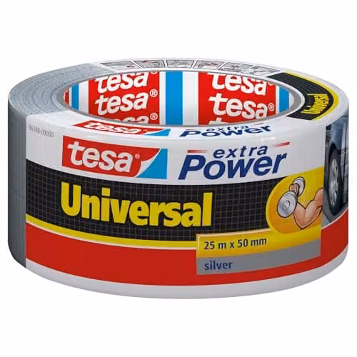Tesa Nastro Universale Extra Power - Grigio 25 m x 50 mm