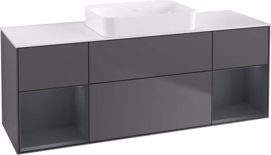 V&B mobile da parete Finion 160x60,3x50,1cm, Rg md m Lac, Anthrac. m