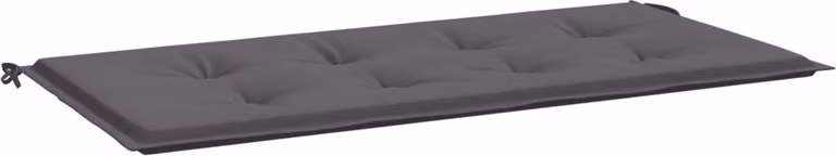 Cuscino per Panca Antracite 100x50x4 cm in Tessuto Oxford