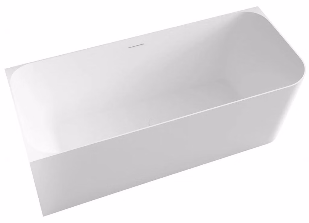 Vasca da bagno in acrilico autoportante Brilante, versione sinistra, bianca lucida, 170x75 cm
