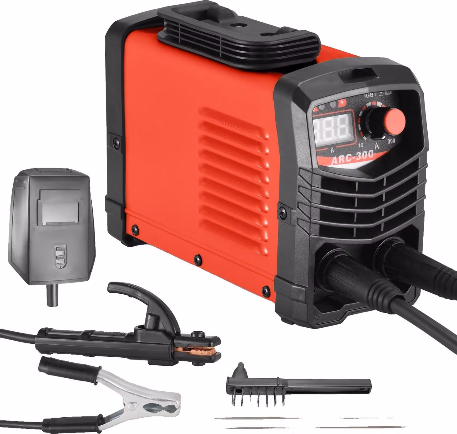 Saldatrice, design portatile, caratteristiche di sicurezza avanzate, rosso