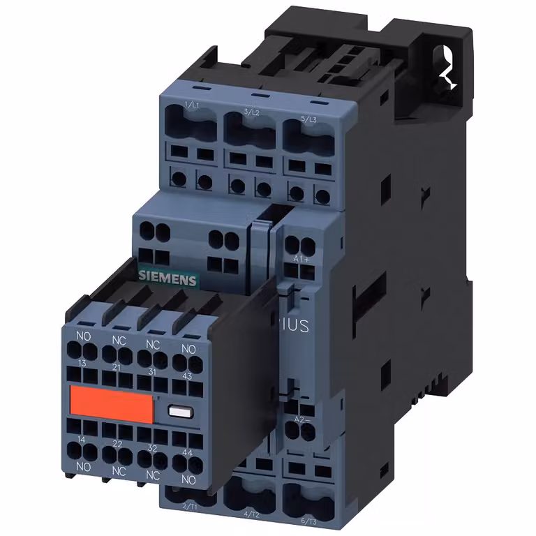 Contattore 5,5kW/400V 2NO+2NC 24V - Contattore magnetico 17A 24VDC 3RT2024-2DB44-3MA0