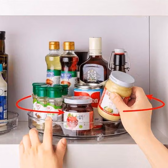 Cambio piattini - 22 cm - Stazione per l'essiccazione delle erbe aromatiche - Organizer per piattini girevoli