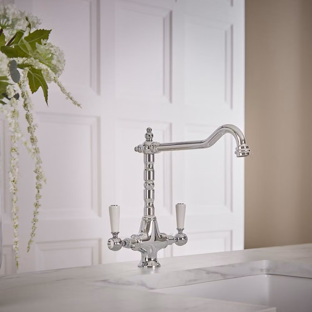 Miscelatore Cucina Classico Cromato/Bianco – Elizabeth