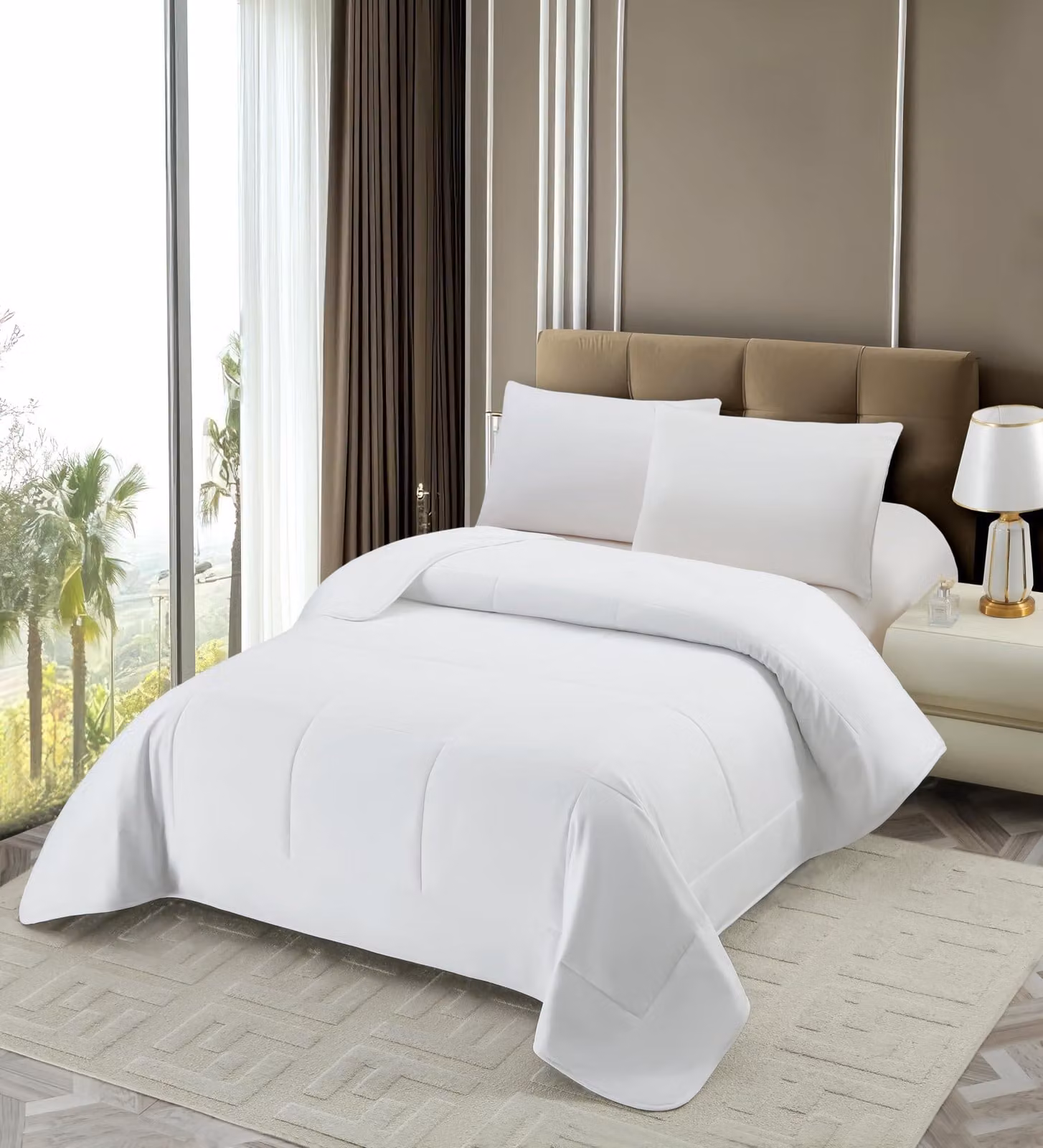 Coperta in piumino bianco, 150 x 220 cm, traspirante e ipoallergenica