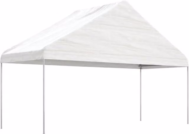 Gazebo Videx con Tetto in Polietilene Bianco L: 15,61 m, P: 5,88 m, H: 3,75 m