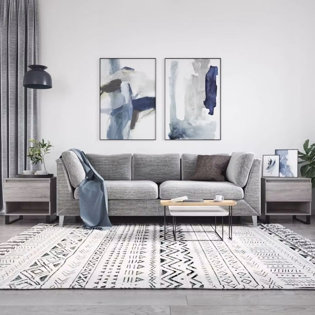 Maison Exclusive - Tavolini da salotto 2 pezzi Grigio Sonoma 50x46x50 cm Materiale ligneo