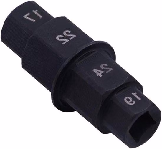 Set di attrezzi per moto con testa esagonale (nero) con impugnatura antiscivolo
