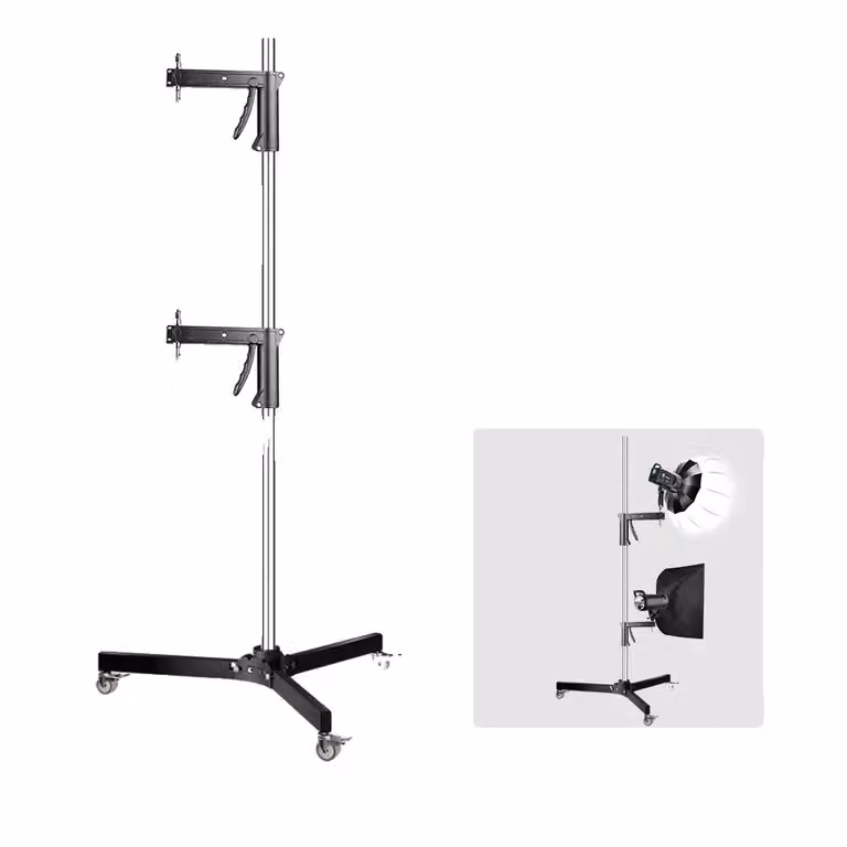 Treppiede professionale per fotografia e video, regolabile in altezza, realizzato in acciaio inossidabile, dimensioni 63x20x20 cm
