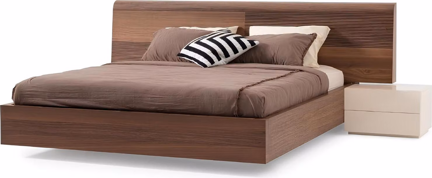 Luxus Schlafzimmer Bett Doppel Betten Design Möbel 180x200 braun Hotel