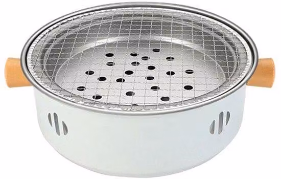 Barbecue portatile, griglia rotonda in acciaio inossidabile