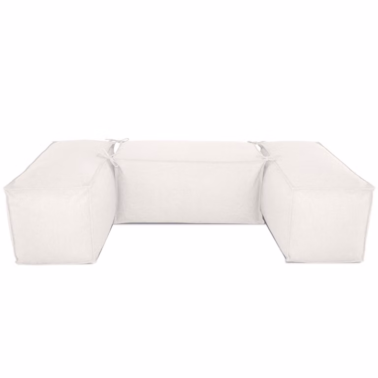 Salottino Quadrato Bianco